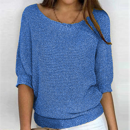 Eleanor Batwing-Sleeve Pullover Jumper | Relaxed Fit | Knit