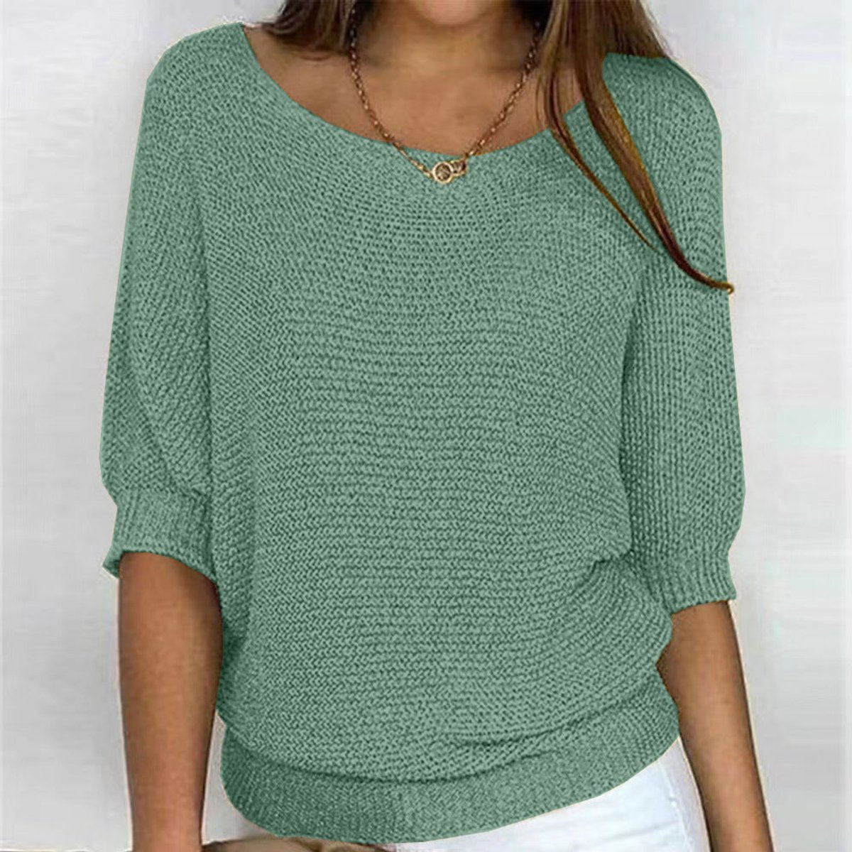 Eleanor Batwing-Sleeve Pullover Jumper | Relaxed Fit | Knit