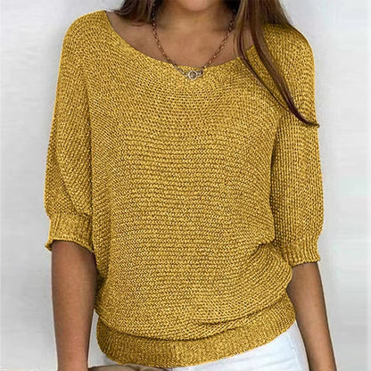 Eleanor Batwing-Sleeve Pullover Jumper | Relaxed Fit | Knit