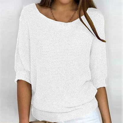 Eleanor Batwing-Sleeve Pullover Jumper | Relaxed Fit | Knit