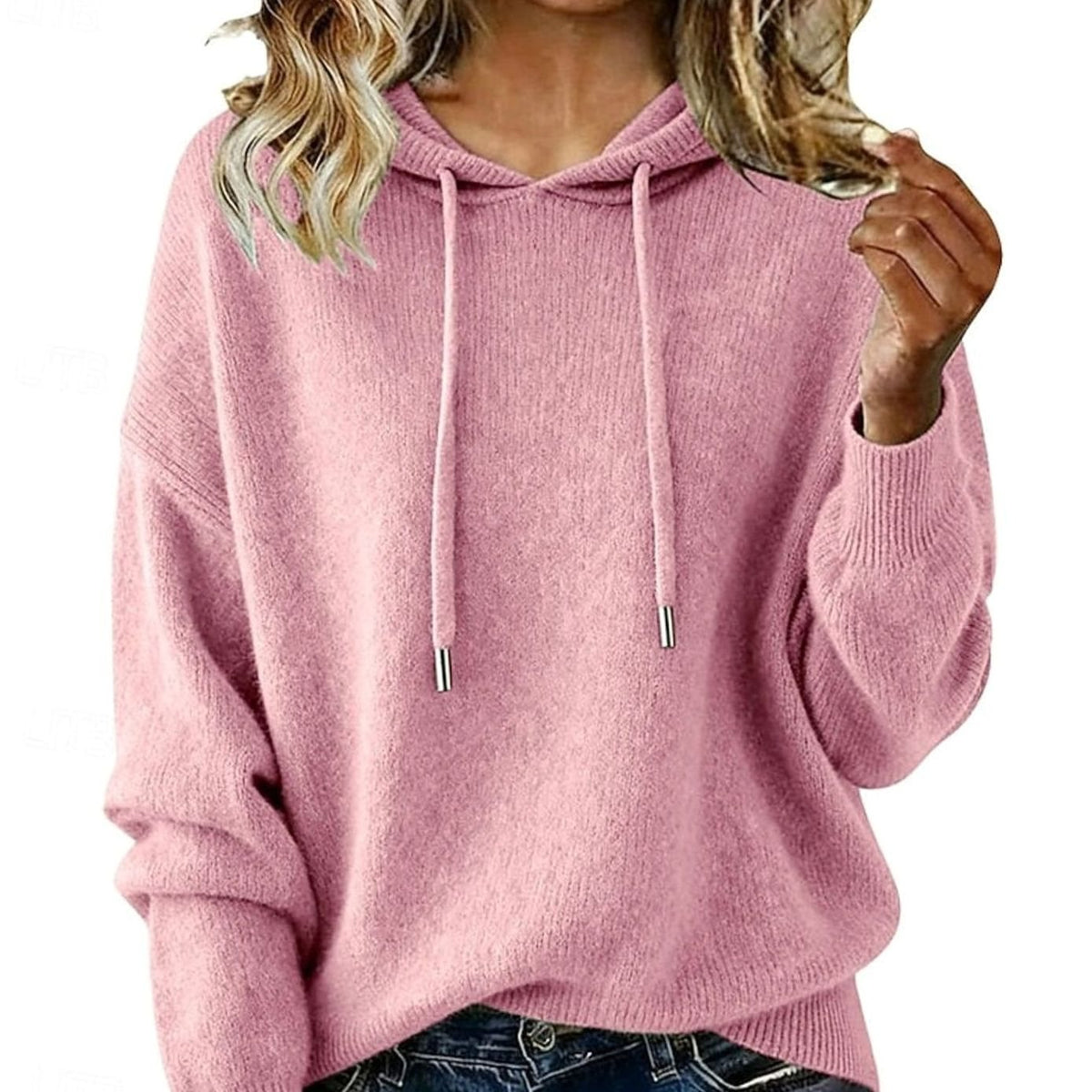 Olivia Hooded Knit Jumper | Drawstring | Relaxed Fit