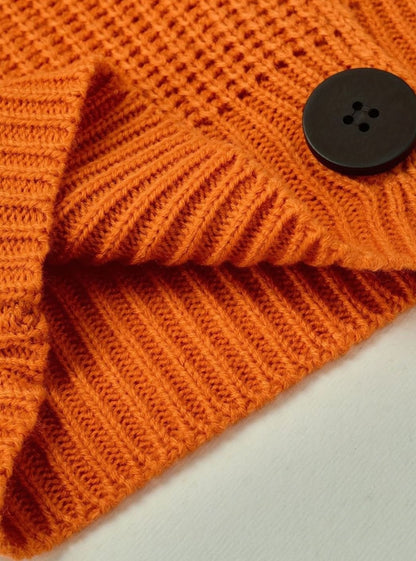 Evelyn Ribbed Knit Jumper | Folded Collar | Relaxed Fit