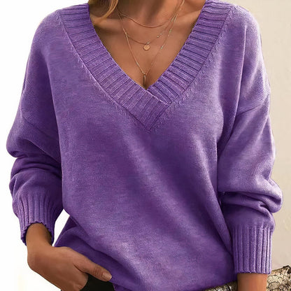 Grace Cashmere Blend Jumper | V-Neck | Long Sleeve